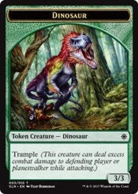 Dinosaur // Treasure (008) Double-sided Token [Ixalan Tokens] | Game Haven TX