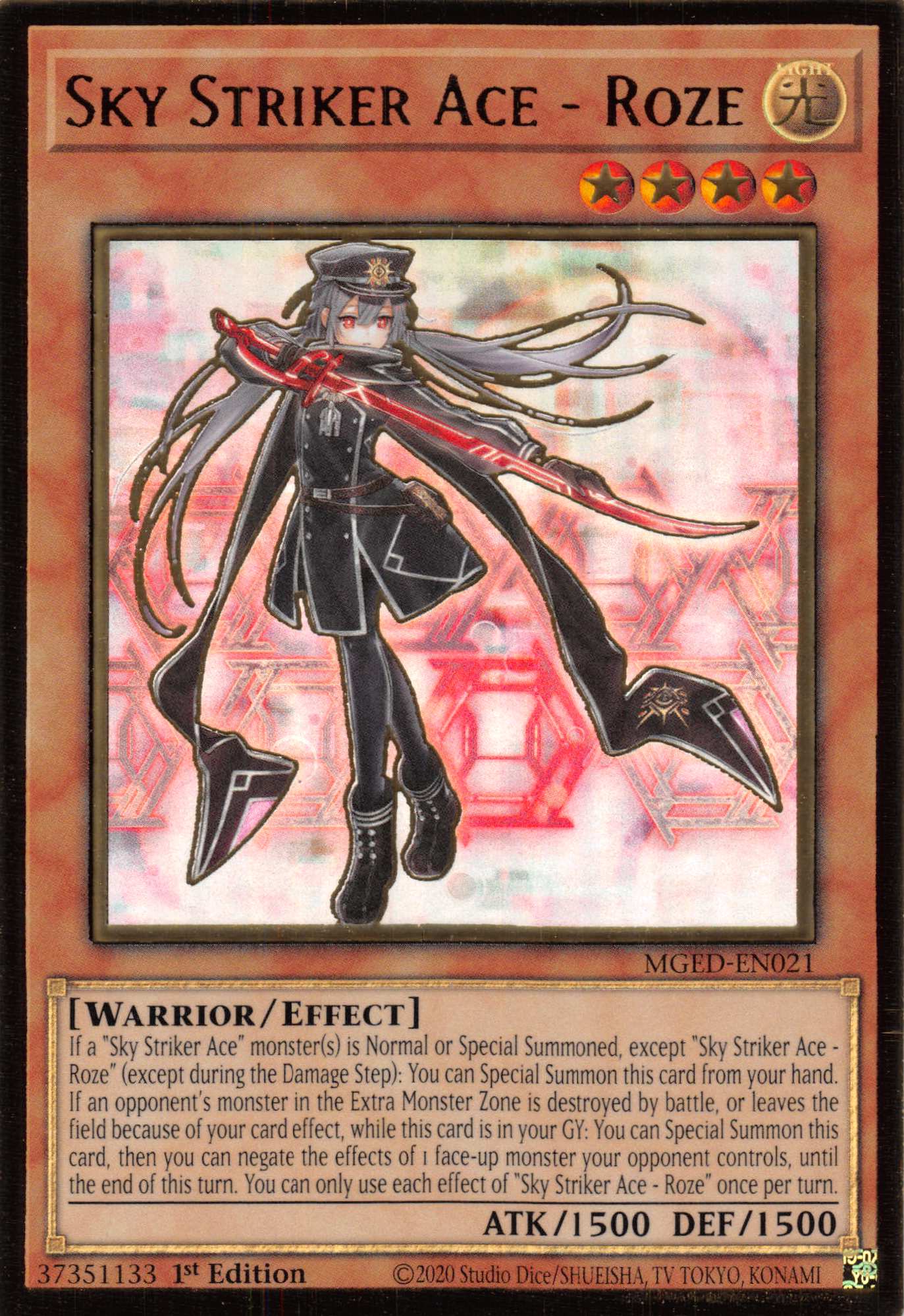 Sky Striker Ace - Roze [MGED-EN021] Gold Rare | Game Haven TX