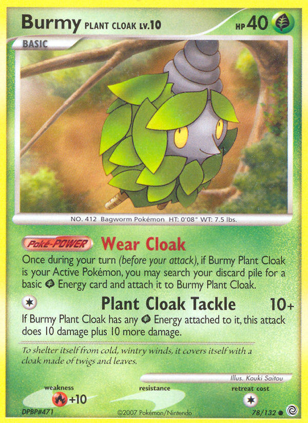 Burmy Plant Cloak (78/132) [Diamond & Pearl: Secret Wonders] | Game Haven TX