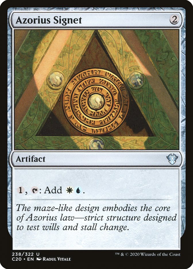 Azorius Signet [Commander 2020] | Game Haven TX