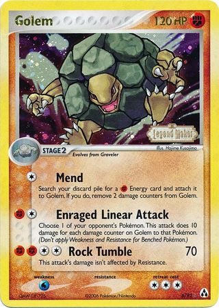 Golem (6/92) (Stamped) [EX: Legend Maker] | Game Haven TX