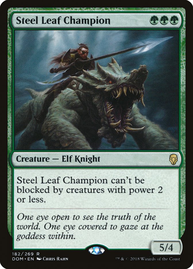 Steel Leaf Champion [Dominaria] | Game Haven TX