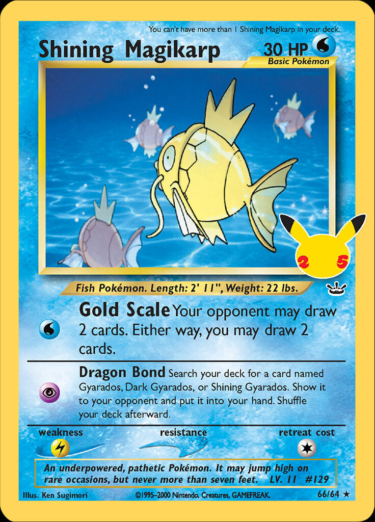 Shining Magikarp (66/64) [Celebrations: 25th Anniversary - Classic Collection] | Game Haven TX