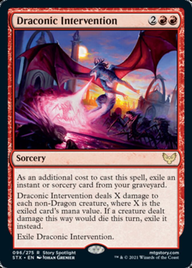 Draconic Intervention [Strixhaven: School of Mages] | Game Haven TX
