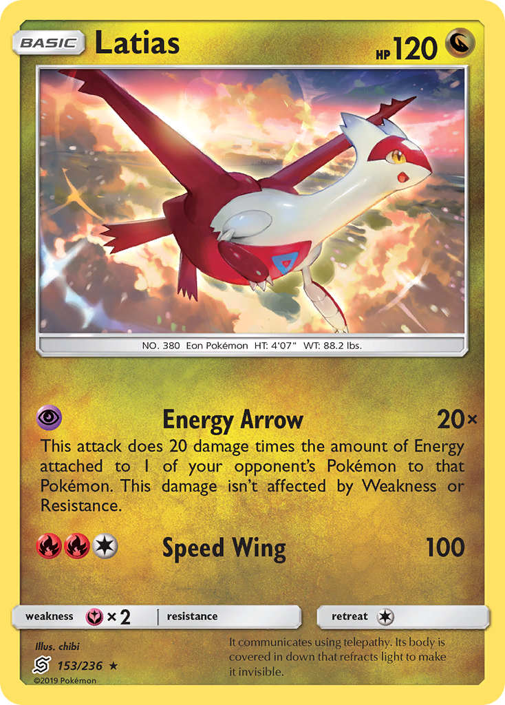Latias (153/236) [Sun & Moon: Unified Minds] | Game Haven TX