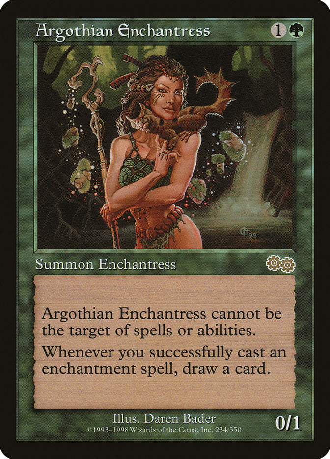 Argothian Enchantress [Urza's Saga] | Game Haven TX