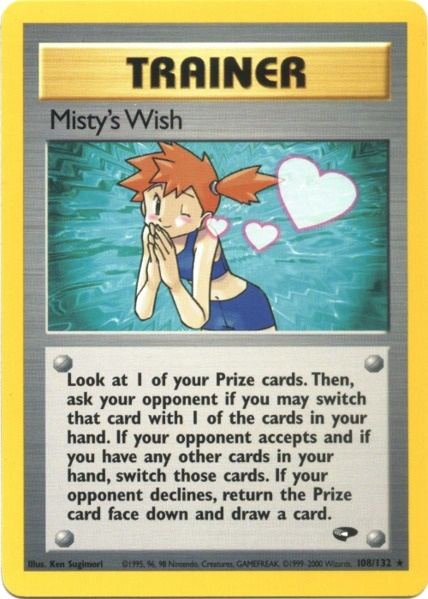 Misty's Wish (108/132) [Gym Challenge Unlimited] | Game Haven TX