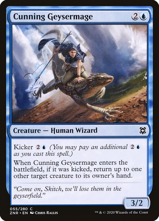 Cunning Geysermage [Zendikar Rising] | Game Haven TX