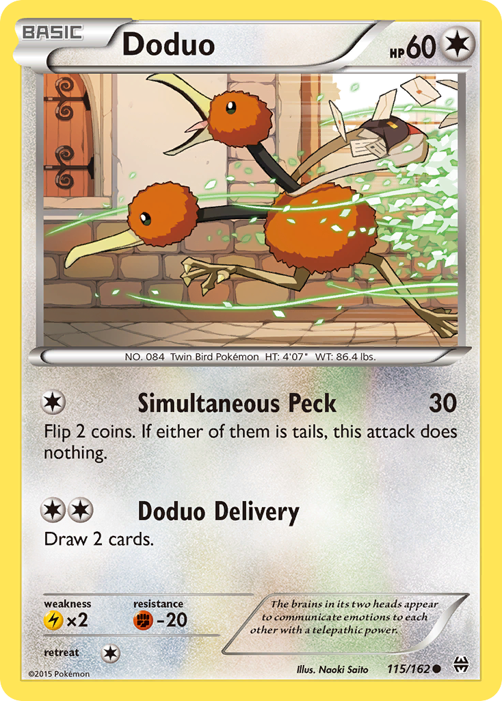 Doduo (115/162) [XY: BREAKthrough] | Game Haven TX