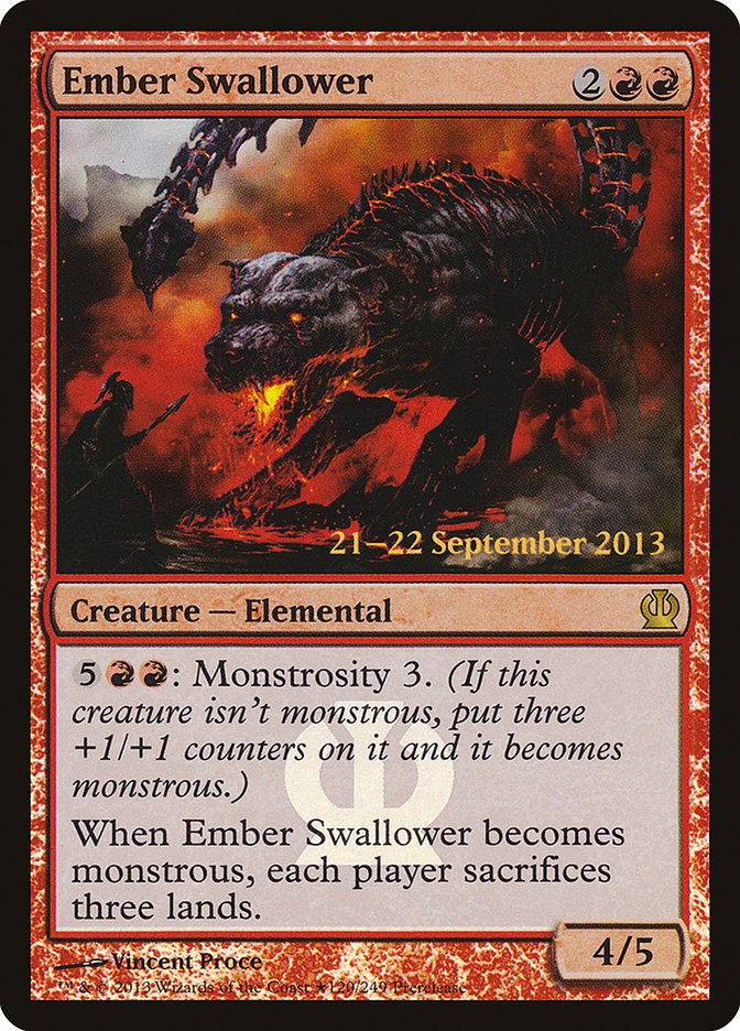Ember Swallower [Theros Promos] | Game Haven TX