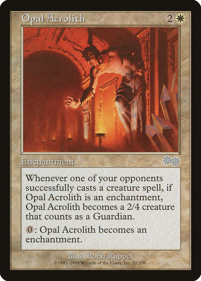 Opal Acrolith [Urza's Saga] | Game Haven TX