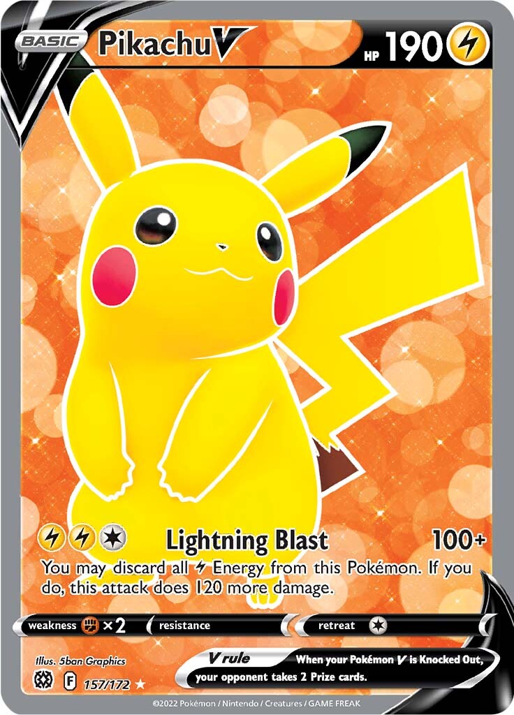 Pikachu V (157/172) [Sword & Shield: Brilliant Stars] | Game Haven TX