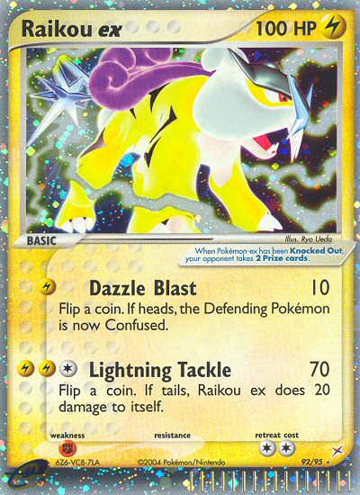 Raikou ex (92/95) [EX: Team Magma vs Team Aqua] | Game Haven TX