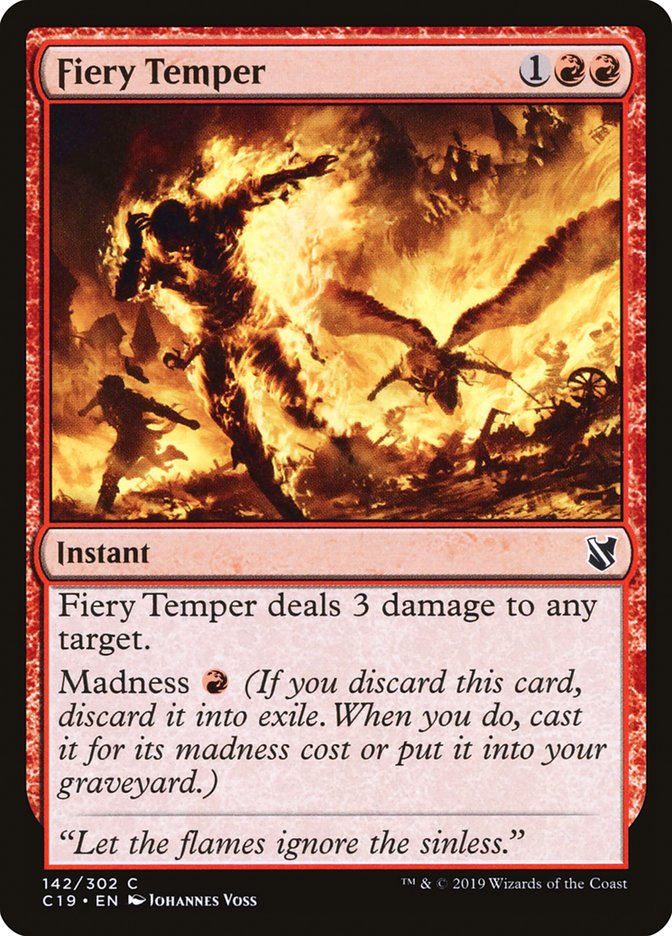 Fiery Temper [Commander 2019] | Game Haven TX