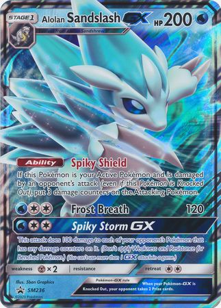 Alolan Sandslash GX (SM236) (Jumbo Card) [Sun & Moon: Black Star Promos] | Game Haven TX