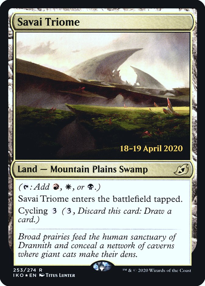 Savai Triome [Ikoria: Lair of Behemoths Promos] | Game Haven TX