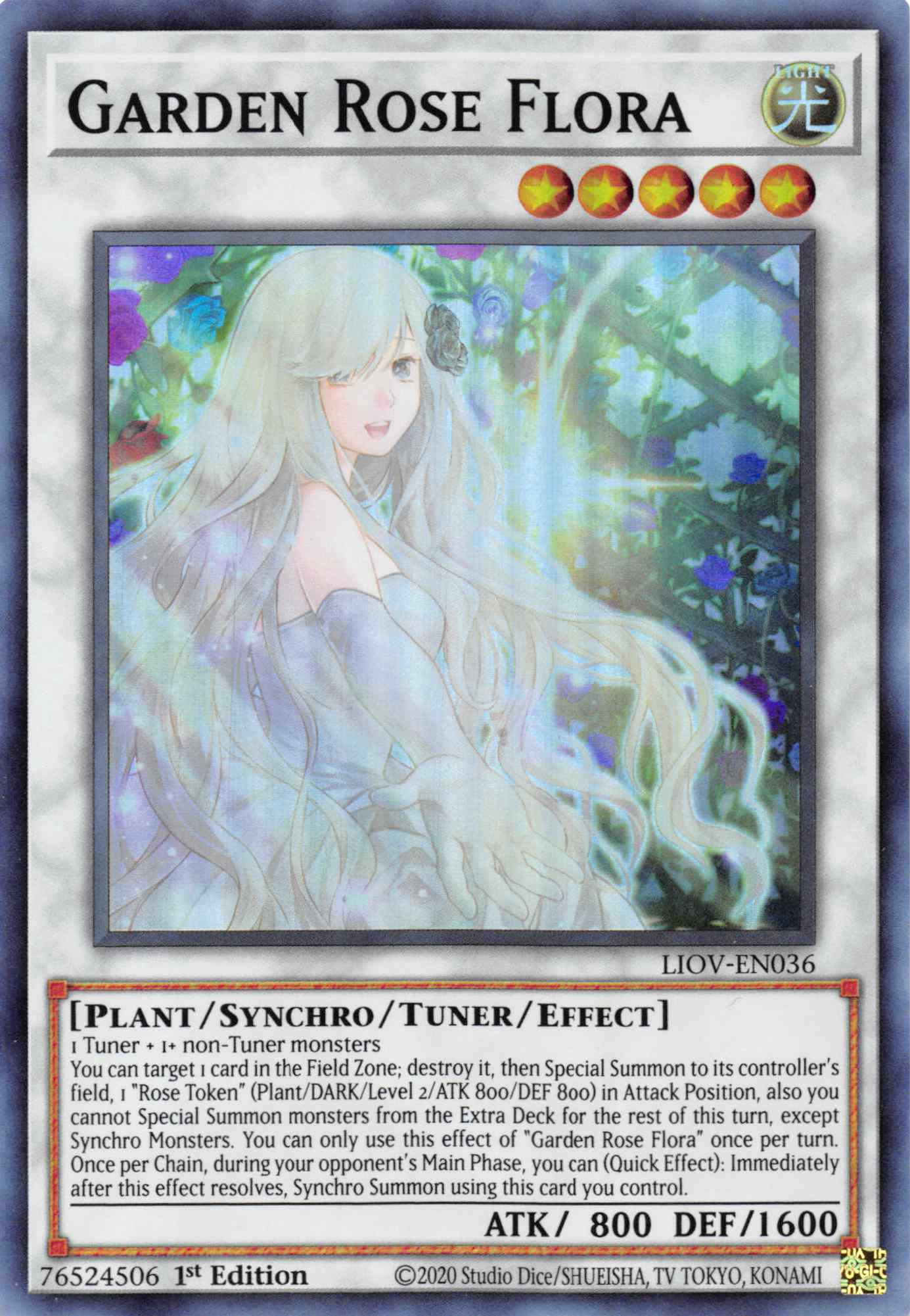 Garden Rose Flora [LIOV-EN036] Super Rare | Game Haven TX