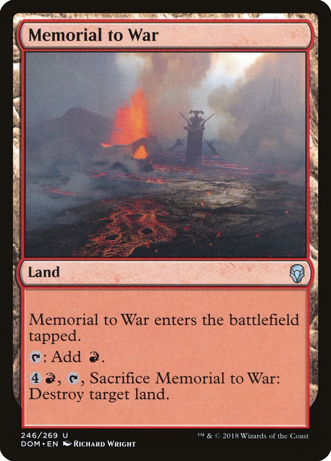 Memorial to War [Dominaria] | Game Haven TX