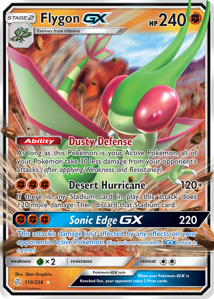 Flygon GX (110/236) [Sun & Moon: Cosmic Eclipse] | Game Haven TX