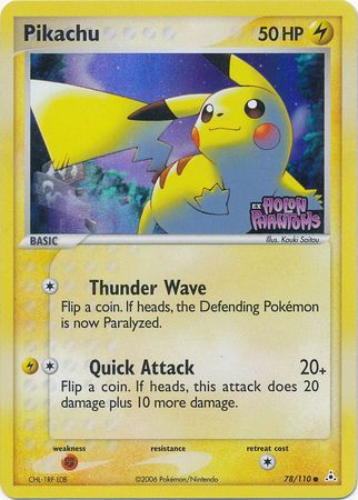 Pikachu (78/110) (Stamped) [EX: Holon Phantoms] | Game Haven TX