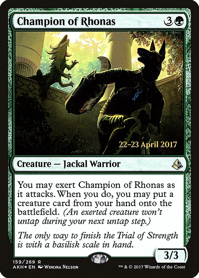 Champion of Rhonas [Amonkhet Promos] | Game Haven TX