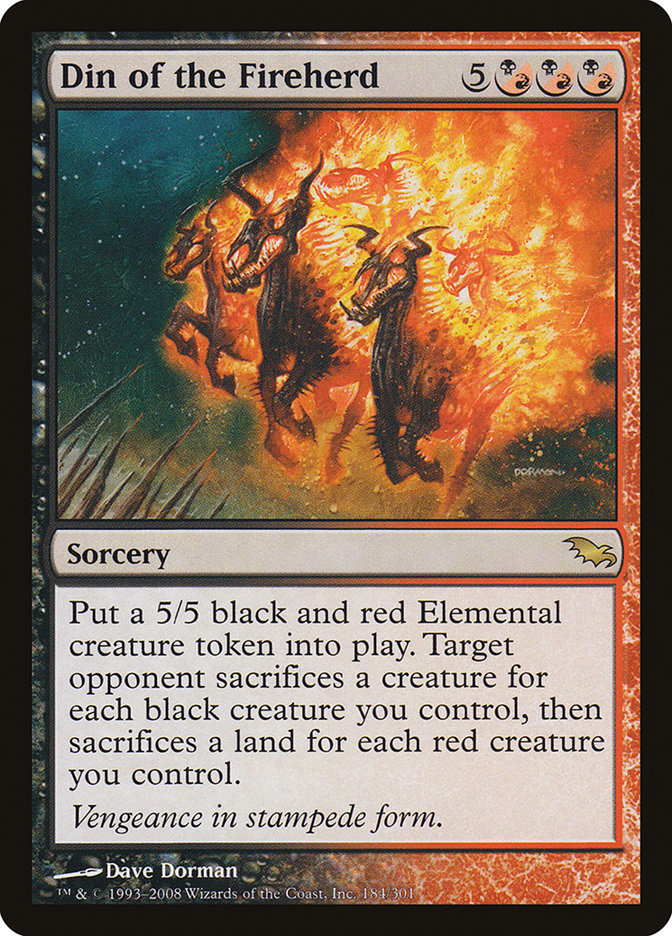Din of the Fireherd [Shadowmoor] | Game Haven TX