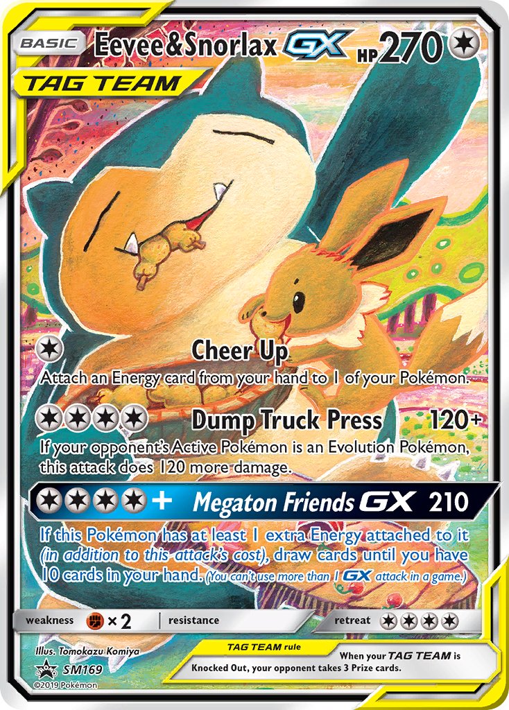 Eevee & Snorlax GX (SM169) [Sun & Moon: Black Star Promos] | Game Haven TX
