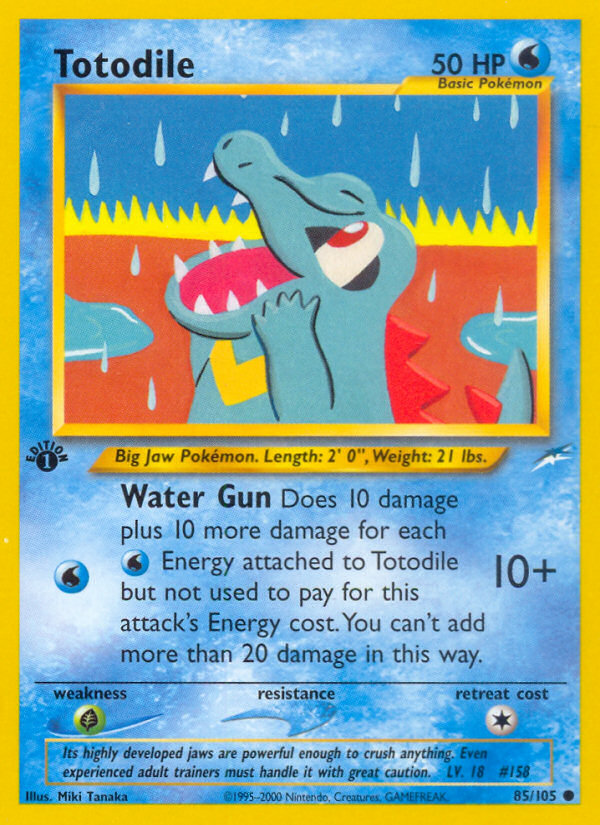 Totodile (85/105) [Neo Destiny 1st Edition] | Game Haven TX