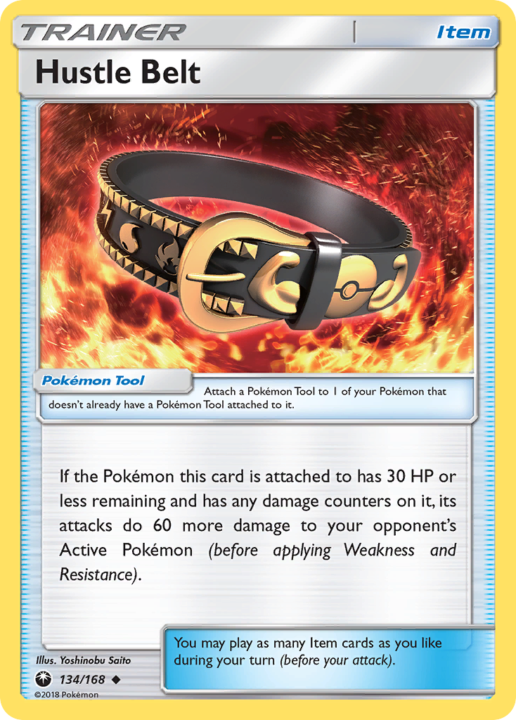 Hustle Belt (134/168) [Sun & Moon: Celestial Storm] | Game Haven TX