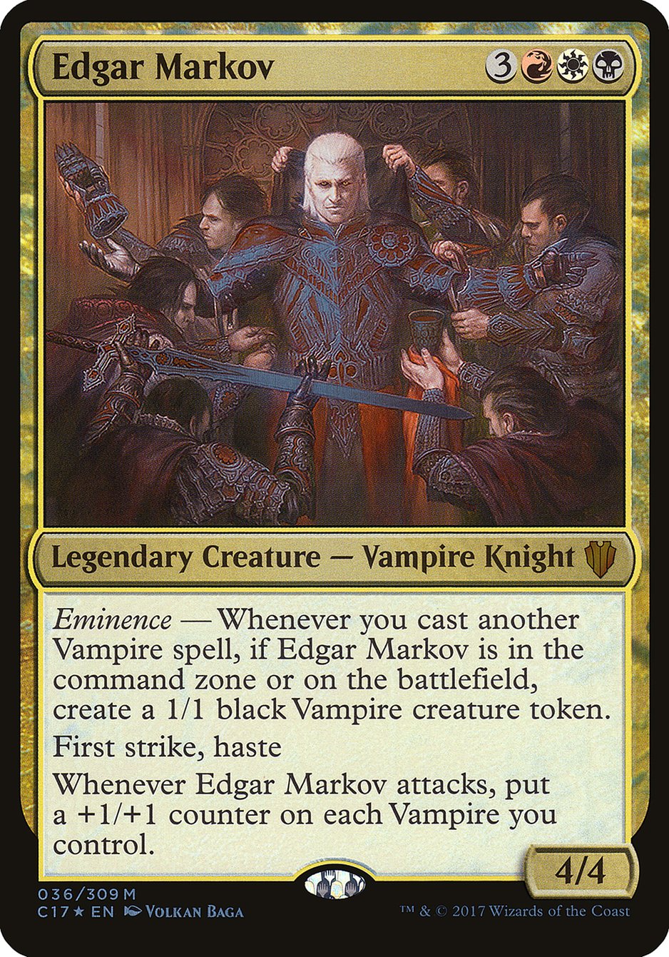 Edgar Markov (Commander 2017) [Commander 2017 Oversized] | Game Haven TX