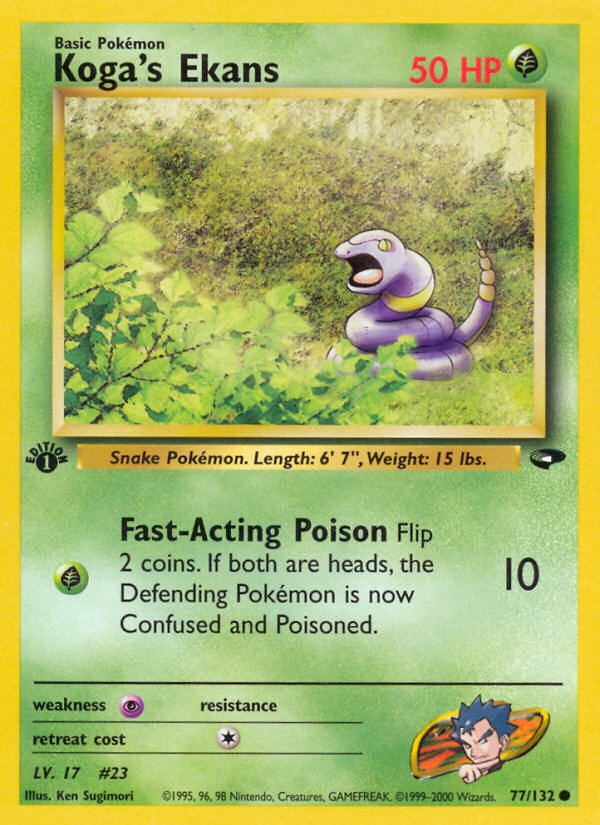 Koga's Ekans (77/132) [Gym Challenge 1st Edition] | Game Haven TX