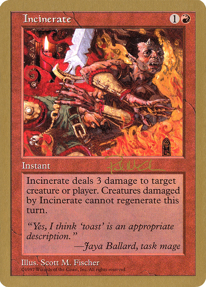 Incinerate (Paul McCabe) [World Championship Decks 1997] | Game Haven TX