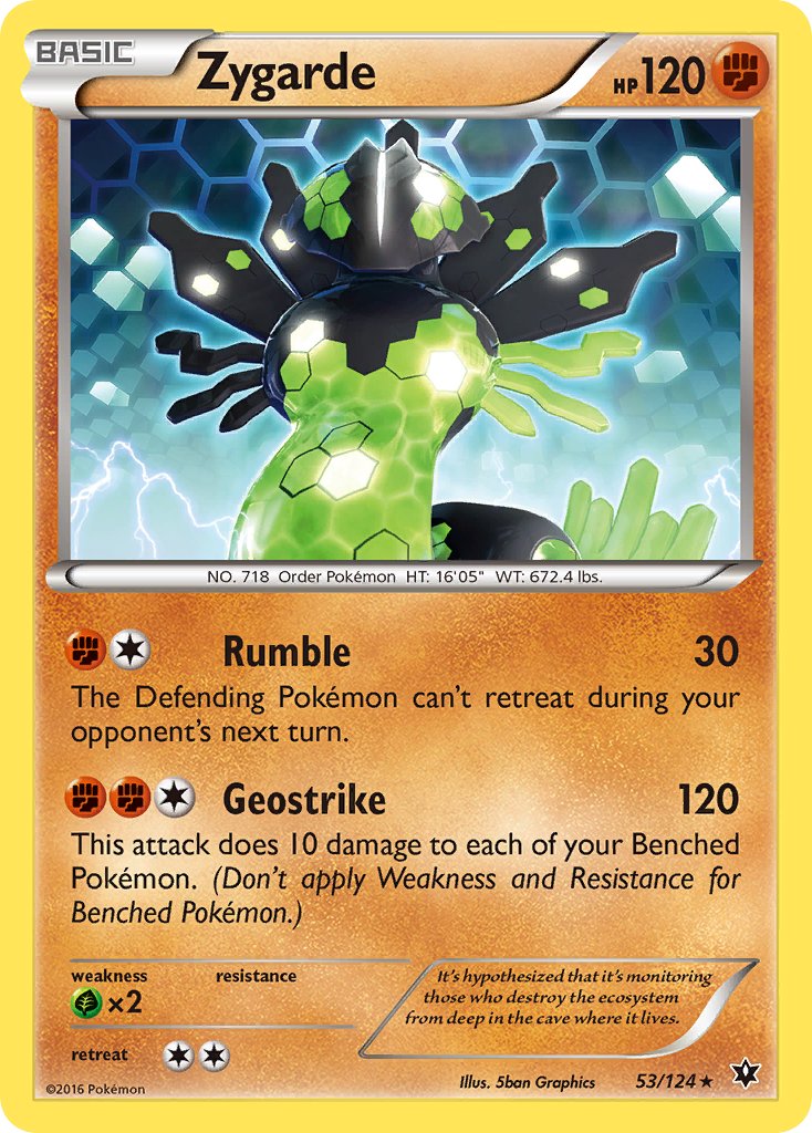 Zygarde (53/124) (Theme Deck Exclusive) [XY: Fates Collide] | Game Haven TX