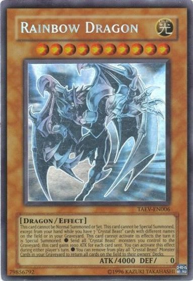 Rainbow Dragon (Chaos Neos Misprint) [TAEV-EN006] Ghost Rare | Game Haven TX