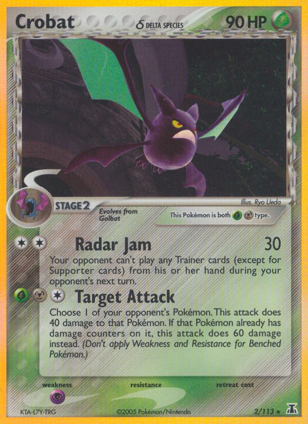 Crobat (2/113) (Delta Species) [EX: Delta Species] | Game Haven TX