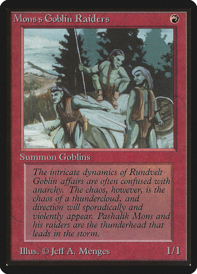 Mons's Goblin Raiders [Limited Edition Beta] | Game Haven TX