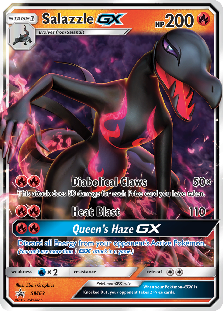 Salazzle GX (SM63) [Sun & Moon: Black Star Promos] | Game Haven TX