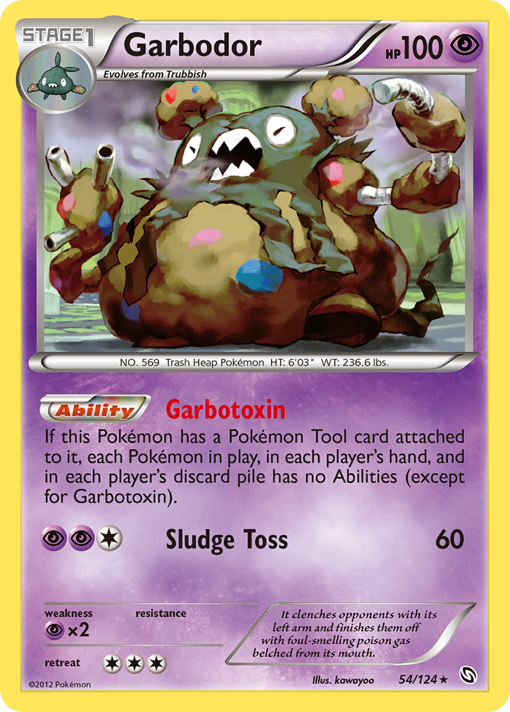 Garbodor (54/124) [Black & White: Dragons Exalted] | Game Haven TX