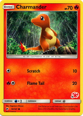 Charmander (18/147) (Charizard Stamp #16) [Battle Academy 2020] | Game Haven TX