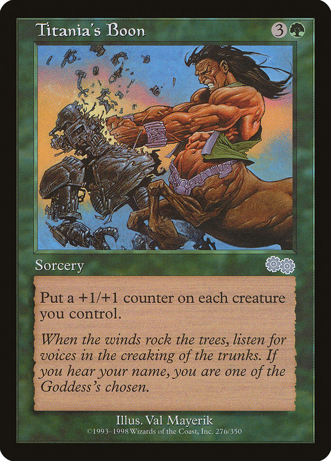 Titania's Boon [Urza's Saga] | Game Haven TX