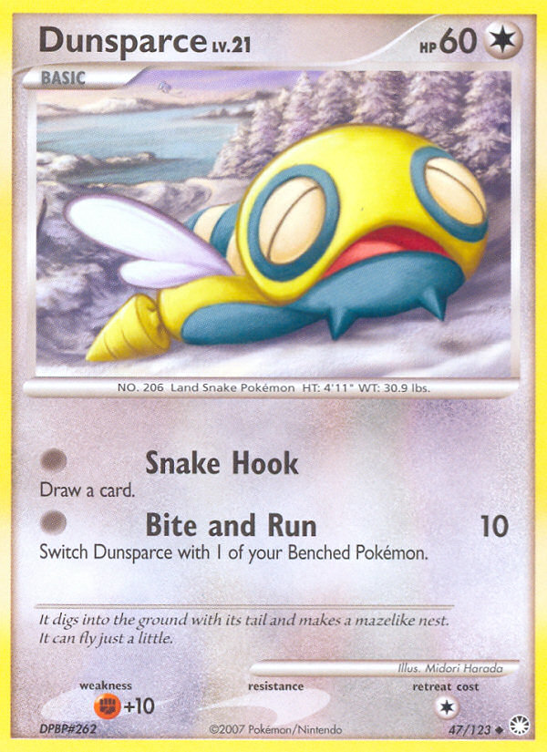 Dunsparce (47/123) [Diamond & Pearl: Mysterious Treasures] | Game Haven TX