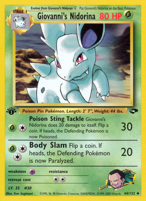 Giovanni's Nidorina (44/132) [Gym Challenge 1st Edition] | Game Haven TX