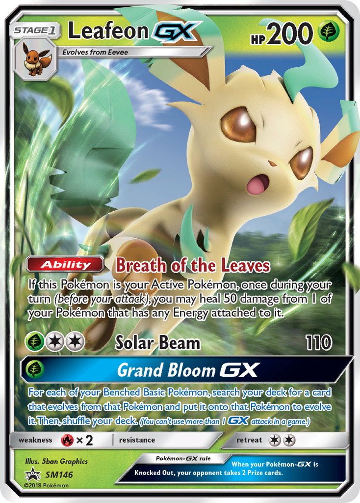 Leafeon GX (SM146) [Sun & Moon: Black Star Promos] | Game Haven TX
