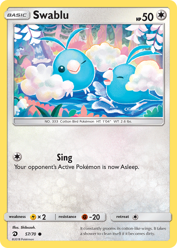 Swablu (57/70) [Sun & Moon: Dragon Majesty] | Game Haven TX