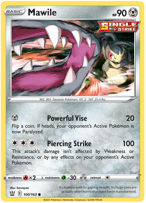 Mawile (100/163) [Sword & Shield: Battle Styles] | Game Haven TX