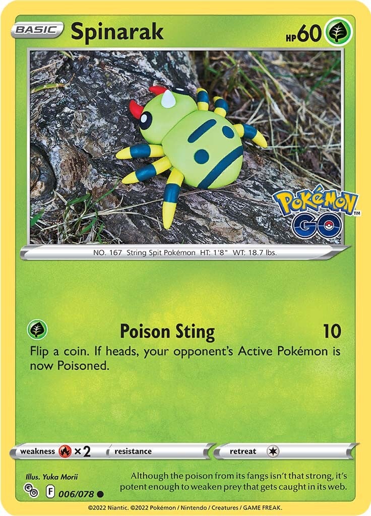 Spinarak (006/078) [Pokémon GO] | Game Haven TX