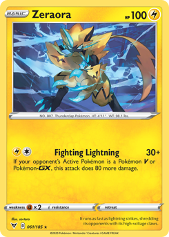 Zeraora (061/185) [Sword & Shield: Vivid Voltage] | Game Haven TX