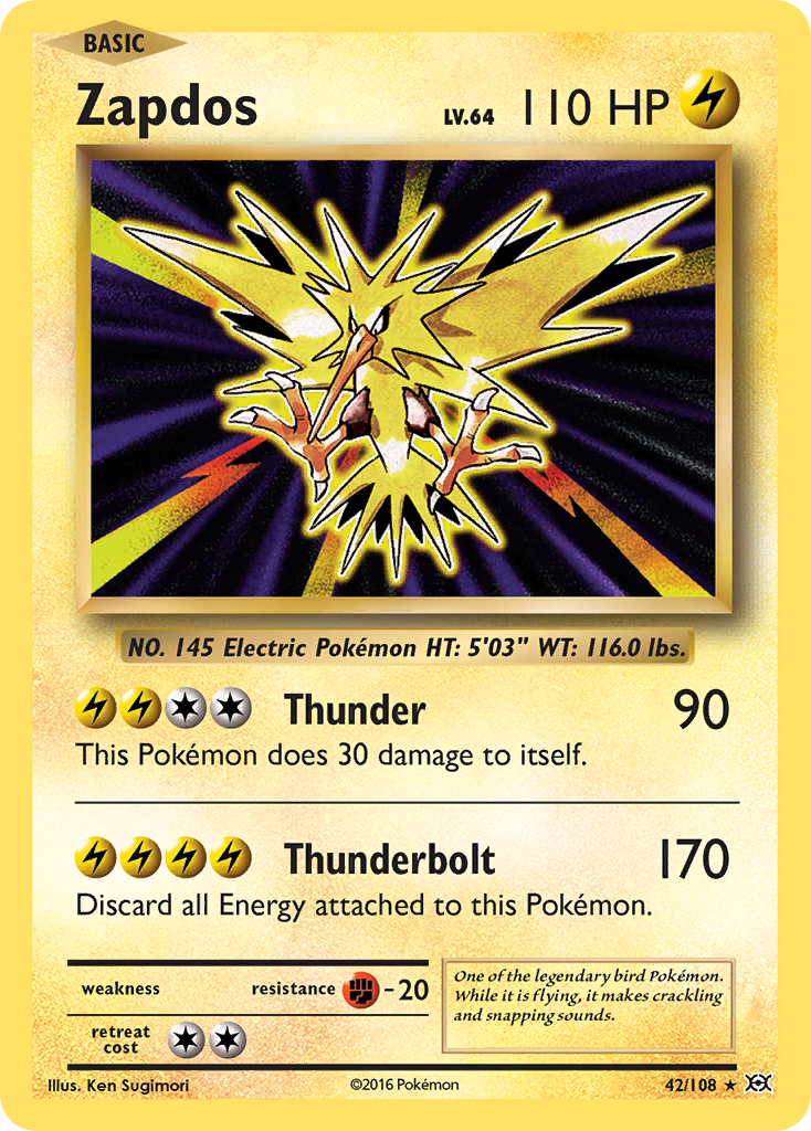 Zapdos (42/108) [XY: Evolutions] | Game Haven TX
