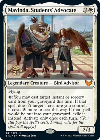 Mavinda, Students' Advocate (Prerelease) [Strixhaven: School of Mages Prerelease Promos] | Game Haven TX