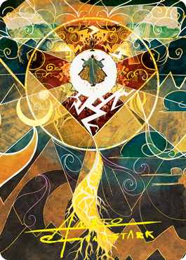 Lightning Bolt Art Card (Gold-Stamped Signature) [Strixhaven: School of Mages Art Series] | Game Haven TX